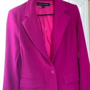 Fuschia boyfriend blazer !